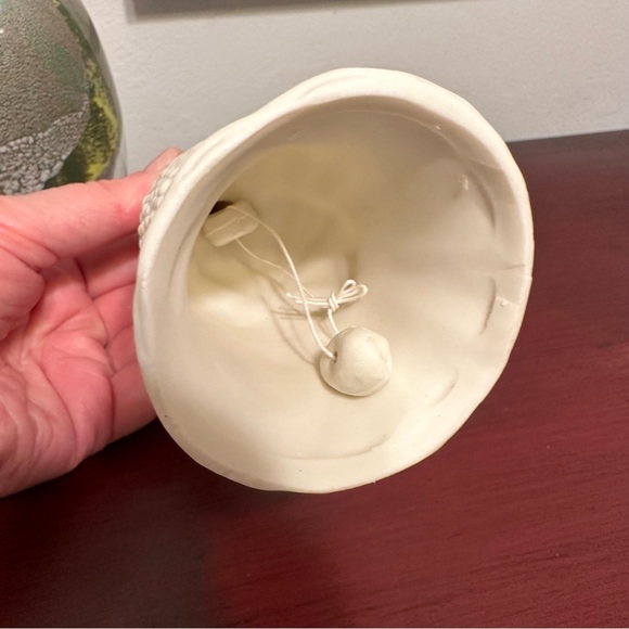 Treasury Gift Collection Curtain Call Jade Porcelain Bell Satin Finish Off White - Picture 6 of 10